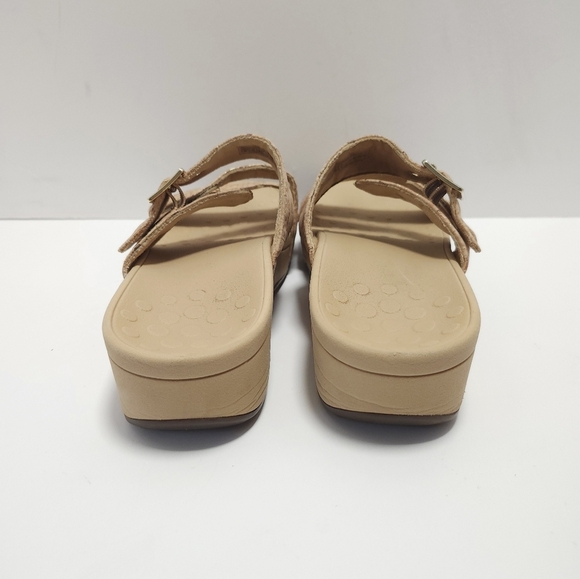 Vionic Rio Womens Sandals Size 8 Wedge Strappy Buckle Comfort - Picture 4 of 6